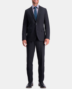 Haggar Active Series Herringbone Slim-fit Suit Separate Jacket Black thumbnail 1