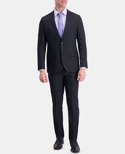 Haggar Active Series Herringbone Slim-fit Suit Separate Jacket Black thumbnail 4