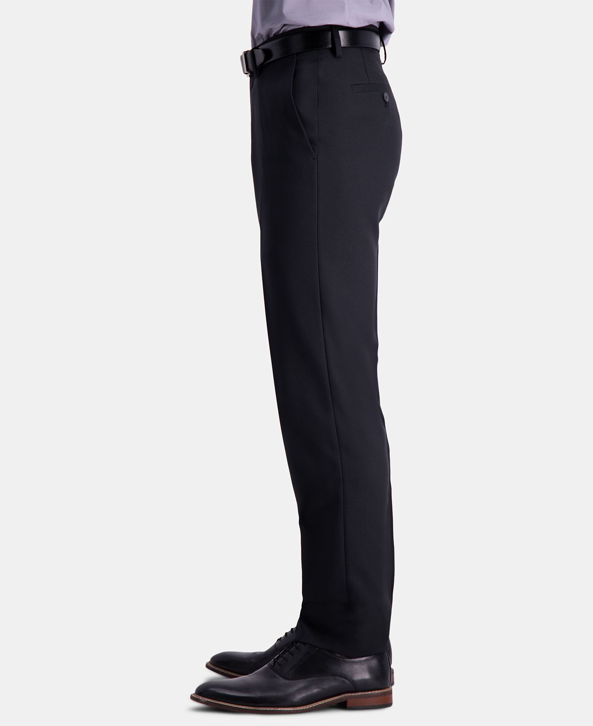 Haggar Active Series Herringbone Slim-fit Suit Separate Pants Black