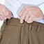 Haggar Big & Tall Eclo Stria Classic-fit Pleated Hidden Expandable Waistband Dress Pants Khaki