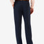 Haggar Cool 18 Pro Classic-fit Expandable Waist Pleated Stretch Dress Pants Navy