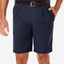 Haggar Cool 18 Pro Classic-fit Stretch Pleated 9.5" Shorts Navy