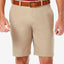 Haggar Cool 18 Pro Flat Front Classic-fit 9.5" Shorts Khaki