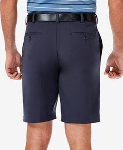 Haggar Cool 18 Pro Flat Front Classic-fit 9.5" Shorts Navy thumbnail 3