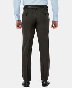 Haggar Cool 18 Pro Slim-fit 4-way Stretch Moisture-wicking Non-iron Dress Pants Dark Heather Grey thumbnail 3