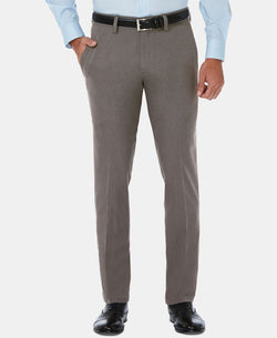 Haggar Cool 18 Pro Slim-fit 4-way Stretch Moisture-wicking Non-iron Dress Pants Heather Grey thumbnail 1
