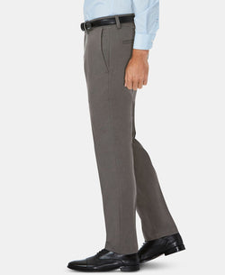 Haggar Cool 18 Pro Slim-fit 4-way Stretch Moisture-wicking Non-iron Dress Pants Heather Grey thumbnail 2