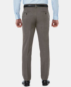 Haggar Cool 18 Pro Slim-fit 4-way Stretch Moisture-wicking Non-iron Dress Pants Heather Grey thumbnail 3