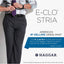 Haggar Eclo Stria Classic Fit Flat Front Hidden Expandable Dress Pants Taupe
