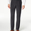 Haggar Eclo Stria Classic Fit Pleated Hidden Expandable Waistband Dress Pants Med Grey