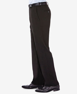 Haggar J.m. Men’s Classic/ Regular Fit Stretch Sharkskin Suit Pants Black thumbnail 2