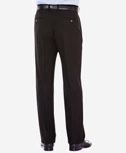 Haggar J.m. Men’s Classic/ Regular Fit Stretch Sharkskin Suit Pants Black thumbnail 3