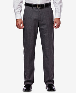 Haggar J.m. Men’s Classic/ Regular Fit Stretch Sharkskin Suit Pants Dark Grey thumbnail 1