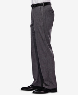 Haggar J.m. Men’s Classic/ Regular Fit Stretch Sharkskin Suit Pants Dark Grey thumbnail 2