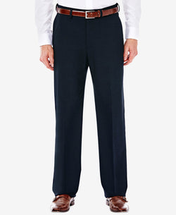 Haggar J.m. Men’s Classic/ Regular Fit Stretch Sharkskin Suit Pants Dark Navy thumbnail 1