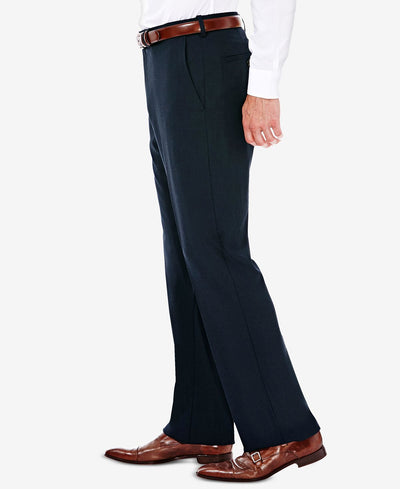Haggar J.m. Men’s Classic/ Regular Fit Stretch Sharkskin Suit Pants Dark Navy