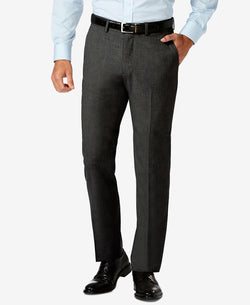 Haggar J.m. Slim Fit 4-way Stretch Flat Front Dress Pants Charcoal Heather thumbnail 1