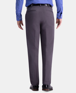 Haggar Premium Comfort Khaki Classic-fit 2-way Stretch Wrinkle Resistant Flat Front Stretch Casual Pants Charcoal thumbnail 3