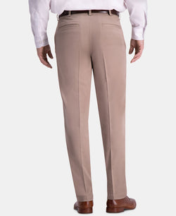 Haggar Premium Comfort Khaki Classic-fit 2-way Stretch Wrinkle Resistant Flat Front Stretch Casual Pants Med Khaki thumbnail 2