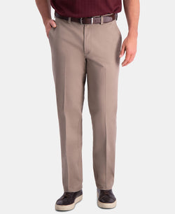 Haggar Premium Comfort Khaki Classic-fit 2-way Stretch Wrinkle Resistant Flat Front Stretch Casual Pants Med Khaki thumbnail 4