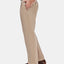 Haggar Premium No Iron Khaki Classic Fit Pleat Hidden Expandable Waist Pants Sand