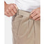 Haggar Premium No Iron Khaki Classic Fit Pleat Hidden Expandable Waist Pants Sand