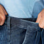 Haggar Stretch Denim Classic-fit Pleated Pants Med Stonewash