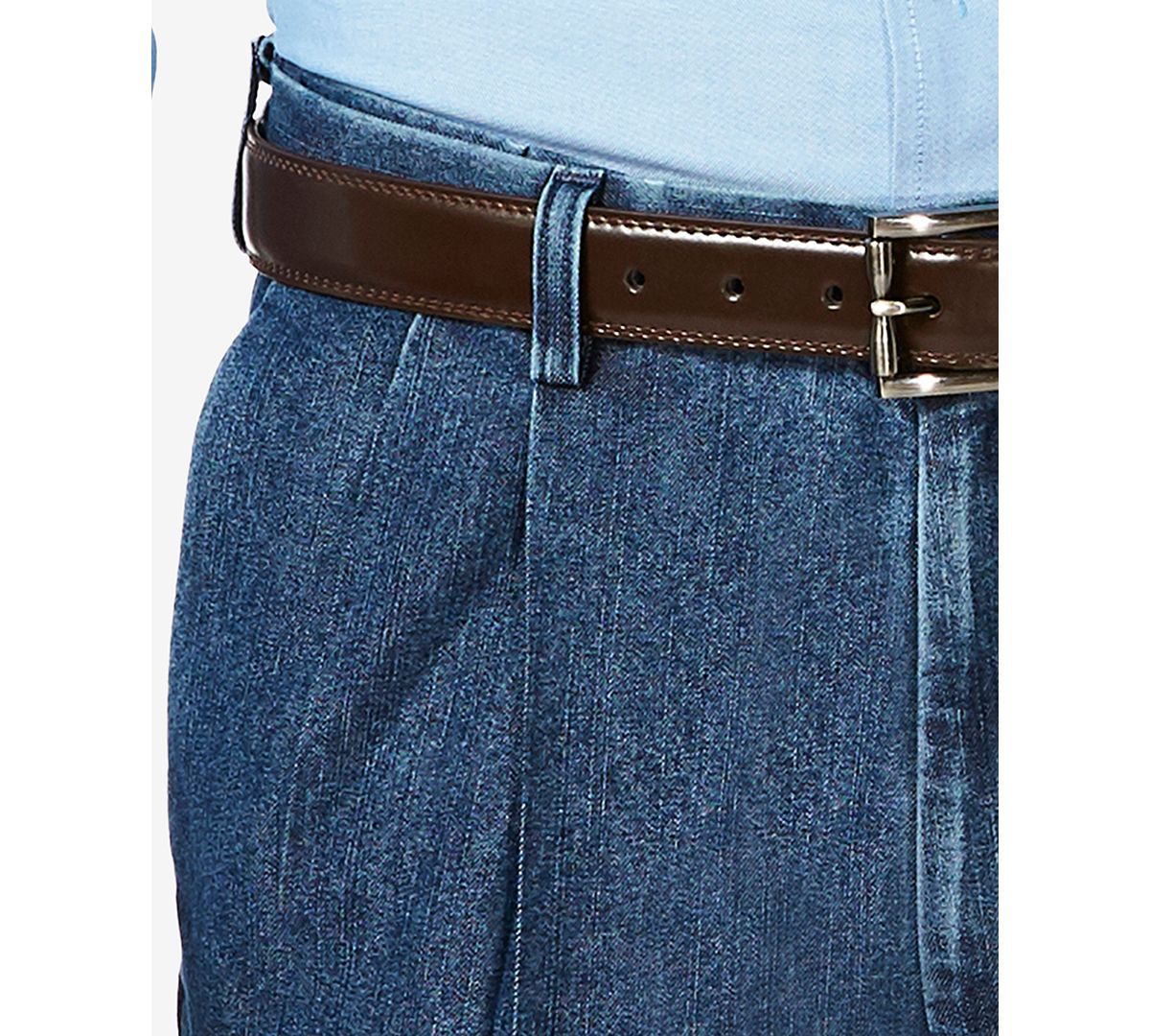 Haggar Cool Right Performance Flex Stria Pantalón De Corte Clásico Para Hombre, Gris Oscuro, 32W X 32L