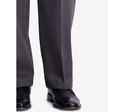 Haggar W2w Pro Relaxed-fit Performance Stretch Non-iron Pleated Casual Pants Charcoal thumbnail 2