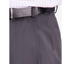 Haggar W2w Pro Relaxed-fit Performance Stretch Non-iron Pleated Casual Pants Charcoal thumbnail 3