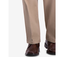 Haggar W2w Pro Relaxed-fit Performance Stretch Non-iron Pleated Casual Pants Khaki thumbnail 3