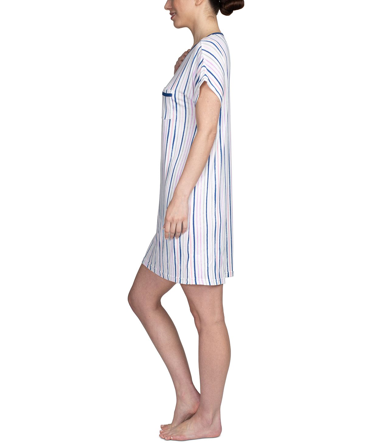 Hanes Printed Sleepshirt Nightgown Gray