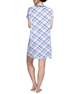 Hanes Printed Sleepshirt Nightgown Purple thumbnail 3