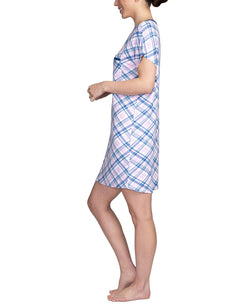 Hanes Printed Sleepshirt Nightgown Purple thumbnail 4