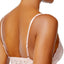 Hanky Panky Baby-Pink Panne Velvet Crossover Lace-Trim Bralette