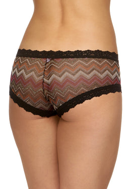 Hanky Panky Black/Multi Ziggy Boyshort thumbnail 1