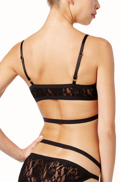Hanky Panky Black Rudi-Wrap Signature Lace Bralette thumbnail 4