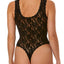 Hanky Panky Black Venise Lace Thong Bodysuit