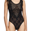 Hanky Panky Black Venise Lace Thong Bodysuit