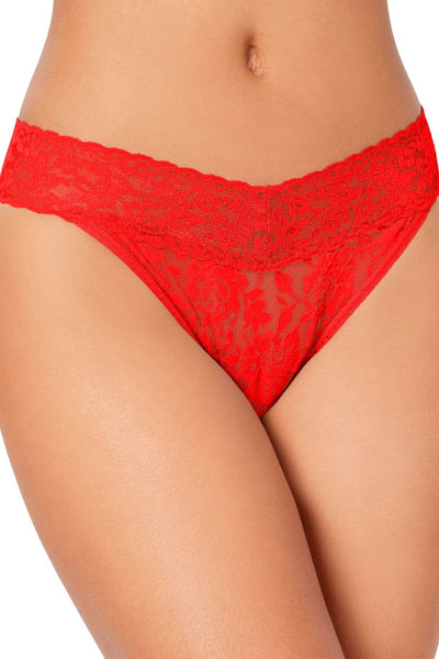 Hanky Panky Fiery Red Signature Lace Original Rise Thong
