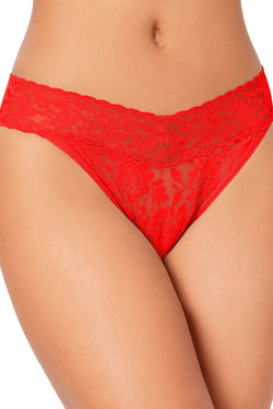 Hanky Panky Fiery Red Signature Lace Original Rise Thong thumbnail 1