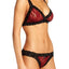 Hanky Panky Holiday Checkered Crossover Lace Bralette