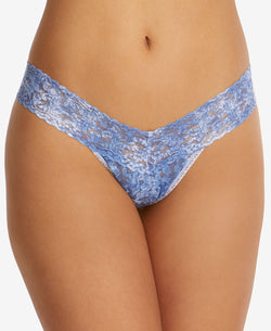 Hanky Panky One Denim Splash Low Rise Thong Underwear 4a1581 Bluewhite thumbnail 1
