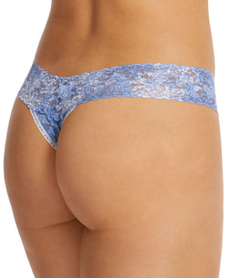 Hanky Panky One Denim Splash Low Rise Thong Underwear 4a1581 Bluewhite thumbnail 2