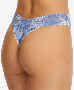 Hanky Panky One Denim Splash Original Rise Thong Underwear 4a1181 Bluewhite thumbnail 2