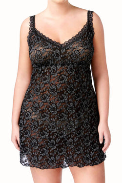 Hanky Panky PLUS Heather/Black Cross-Dye Chemise thumbnail 3