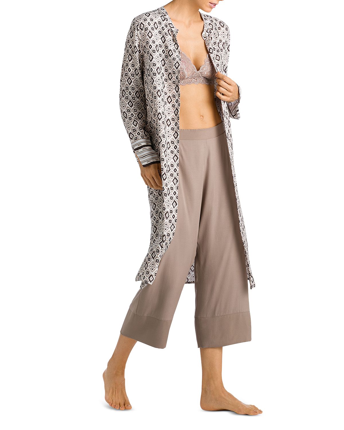Hanro Favourites Long Sleeve Dress Boho Print