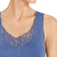 Hanro Madlen Lace-trim Cotton Tank Top Clematis Blue