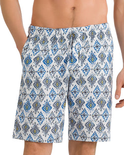 Hanro Tile-print Drawstring Shorts Ikat Print thumbnail 1