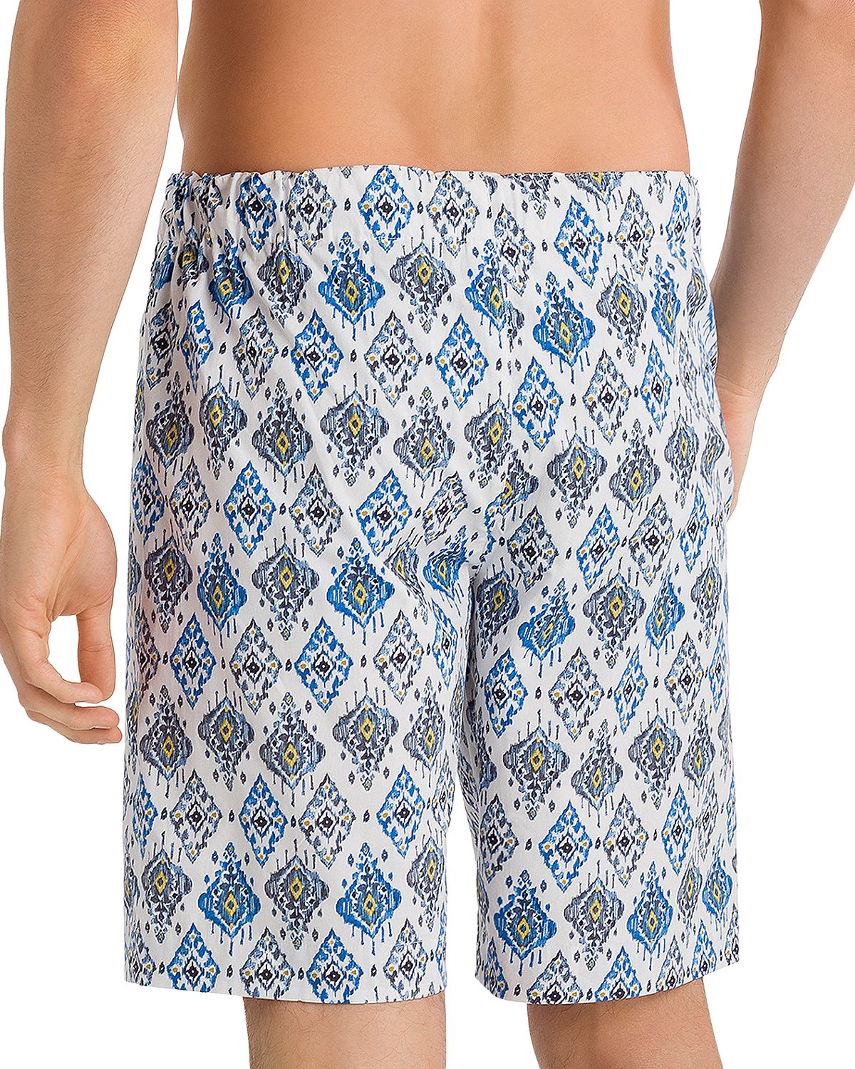 Hanro Tile-print Drawstring Shorts Ikat Print